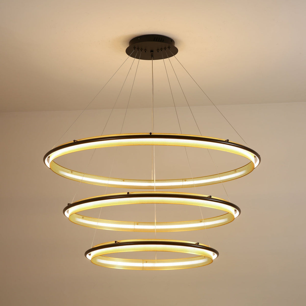 Erveliel Modern Minimalist LED Round Chandelier