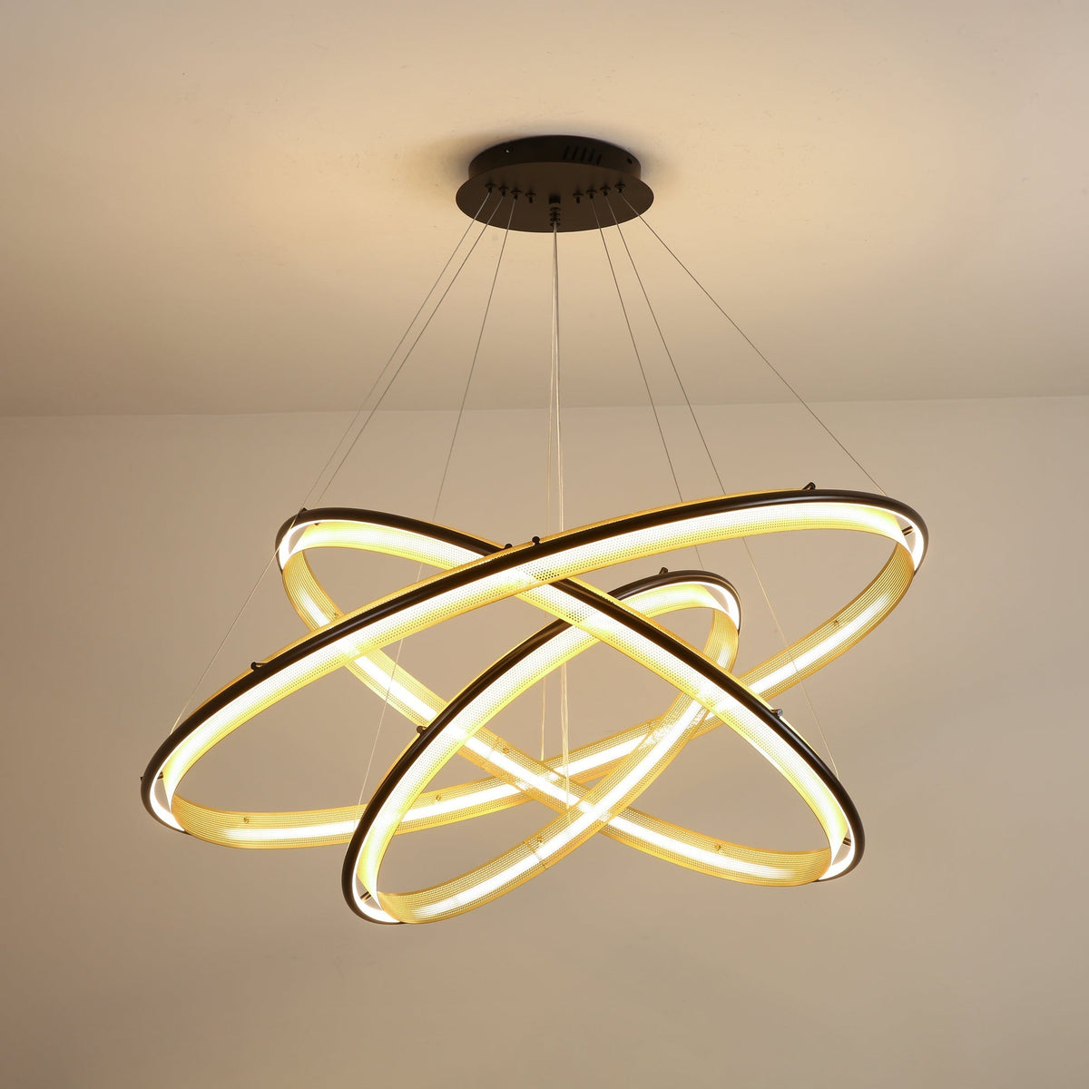 Erveliel Modern Minimalist LED Round Chandelier