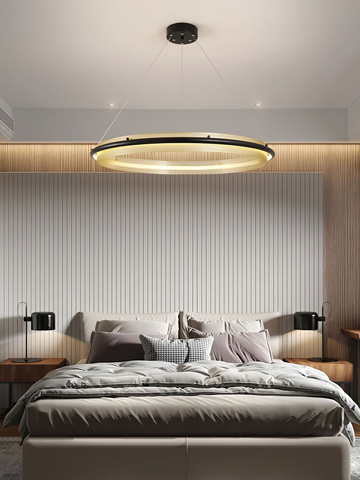 Erveliel Modern Minimalist LED Round Chandelier