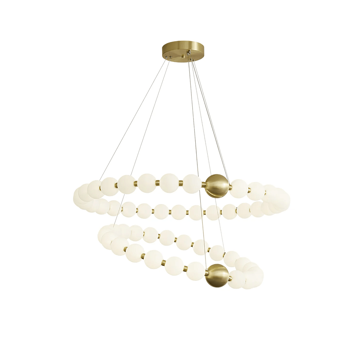 Hevrin Elegance Art Pearls Plastic Chandelier