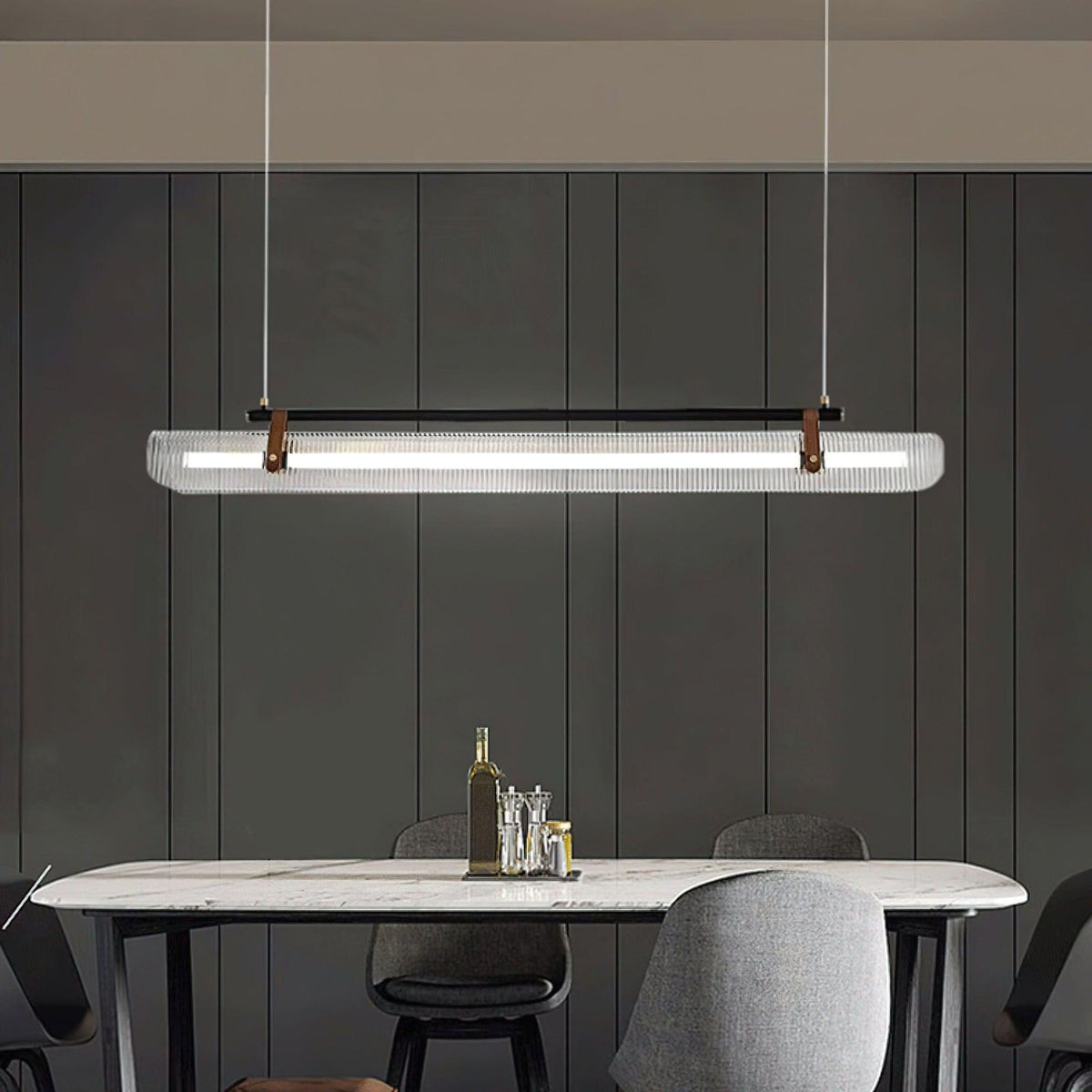 Niraenne Pendant Lamp Acrylic Linear Modern for Dining Room