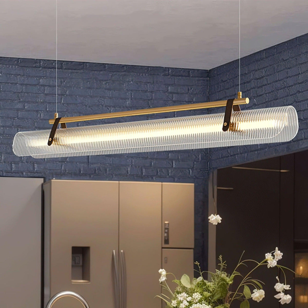 Niraenne Pendant Lamp Acrylic Linear Modern for Dining Room
