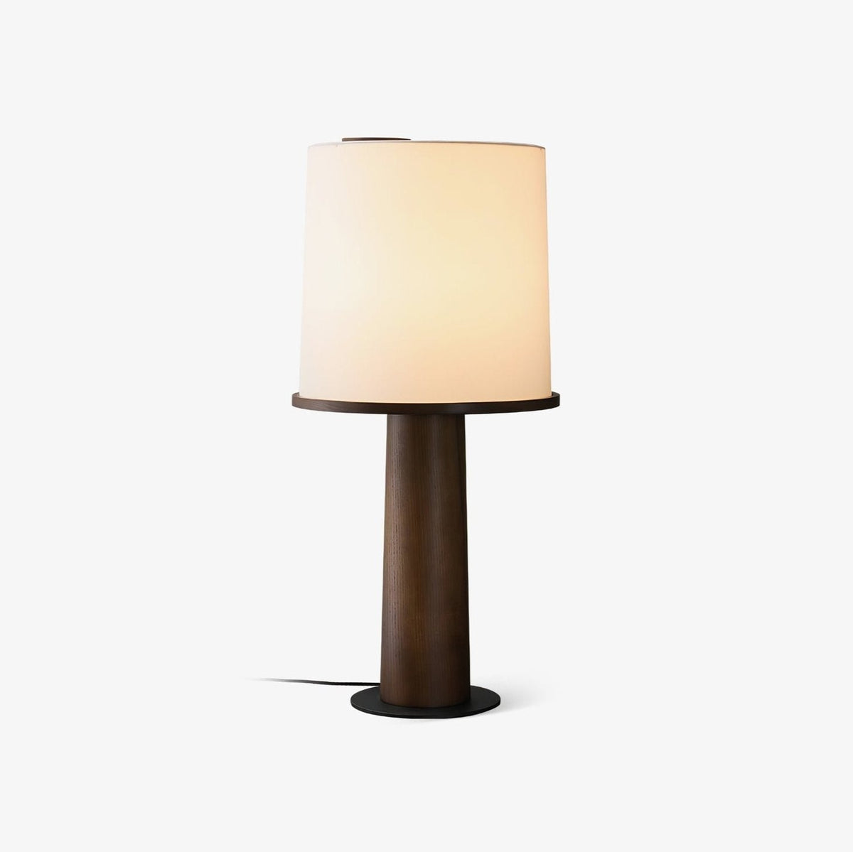Rinirielle Wood Fabric Contemporary Table Lamp