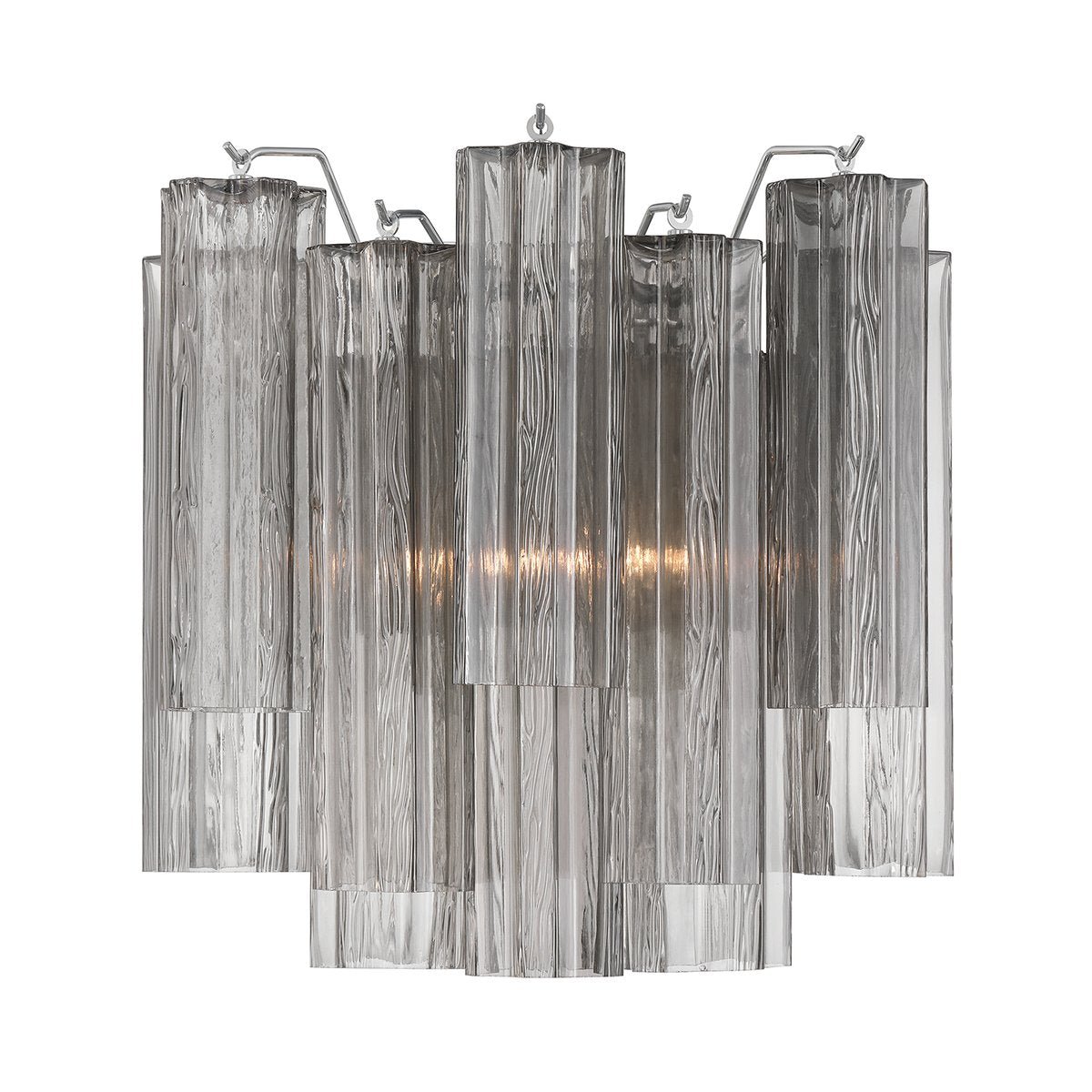 Ravo Wall Light Tronchi Glass Tube Tiered Amber Modern