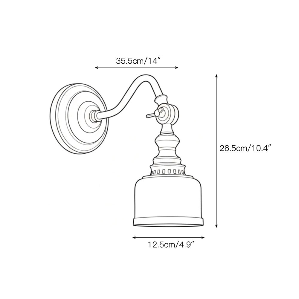 Dukia Gooseneck Indoor Wall Light