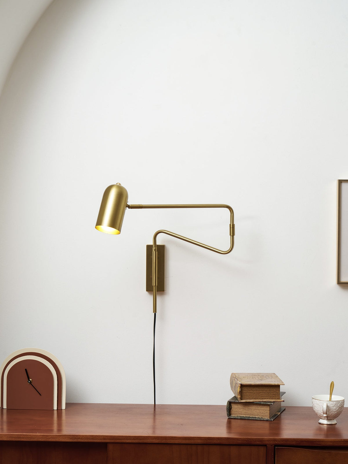 Koven Adjustable Arm Plug In Indoor Wall Light