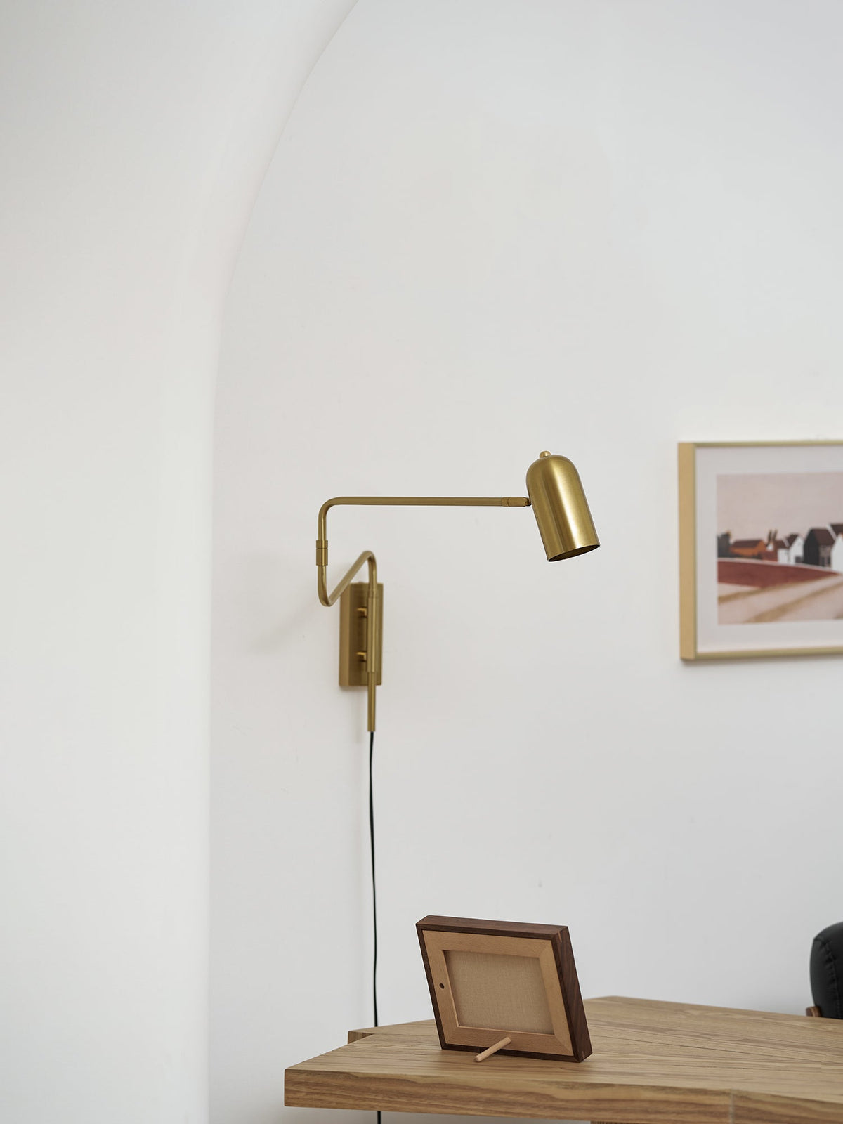 Koven Adjustable Arm Plug In Indoor Wall Light