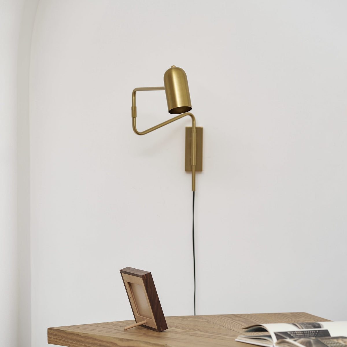 Koven Adjustable Arm Plug In Indoor Wall Light