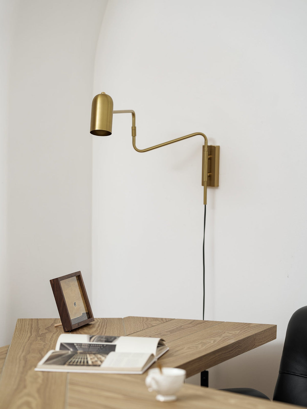 Koven Adjustable Arm Plug In Indoor Wall Light