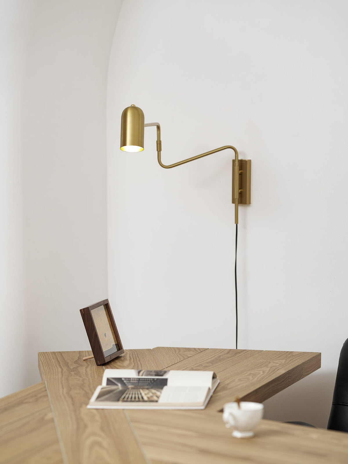 Koven Adjustable Arm Plug In Indoor Wall Light