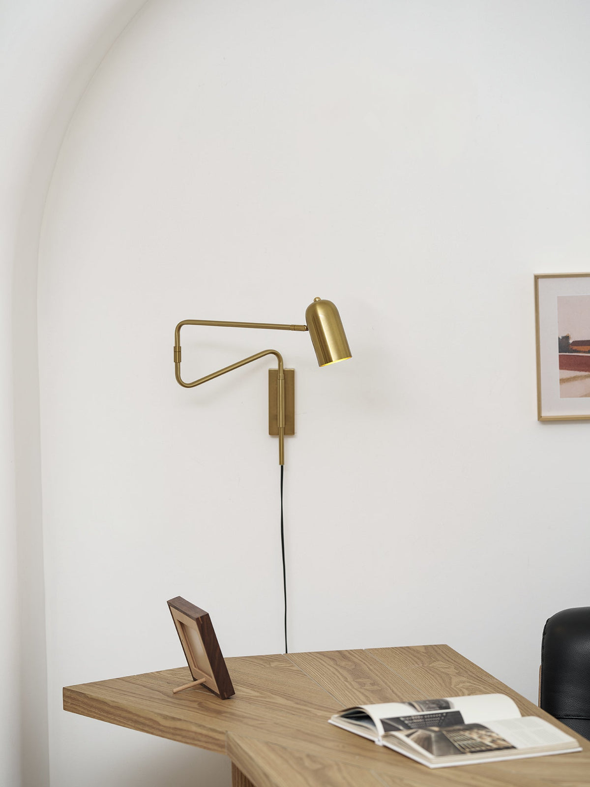 Koven Adjustable Arm Plug In Indoor Wall Light