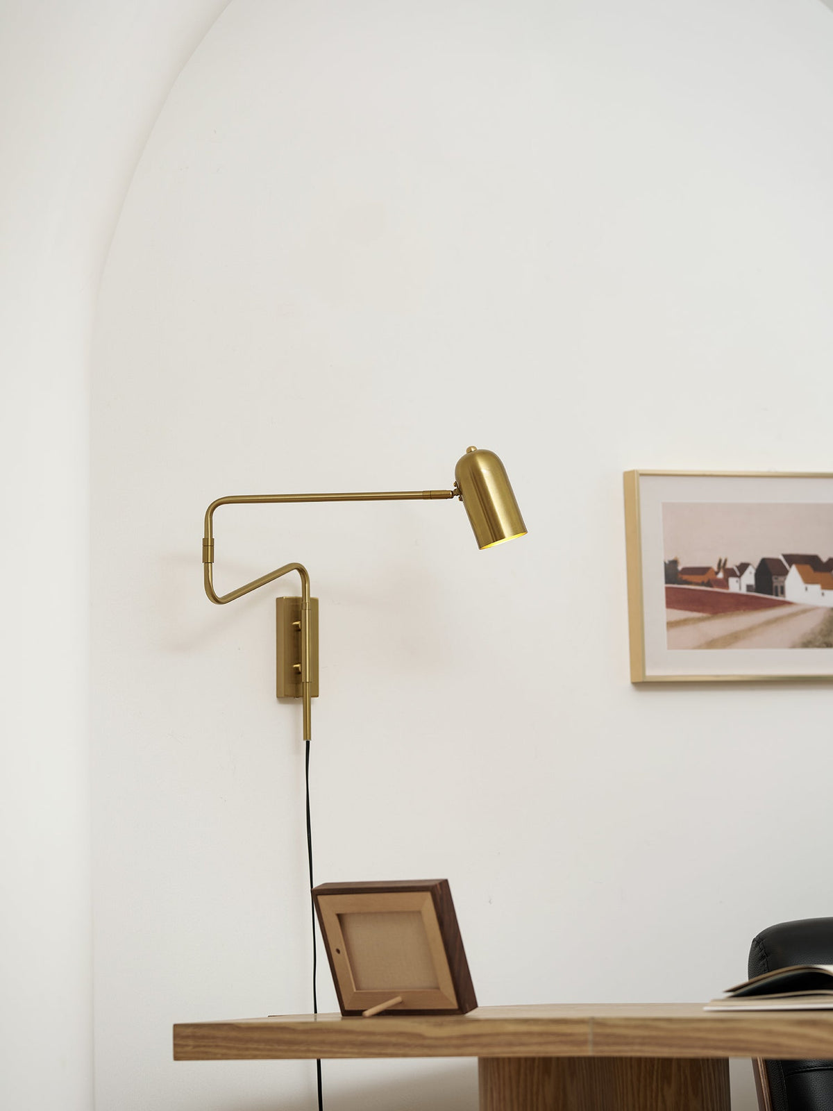 Koven Adjustable Arm Plug In Indoor Wall Light