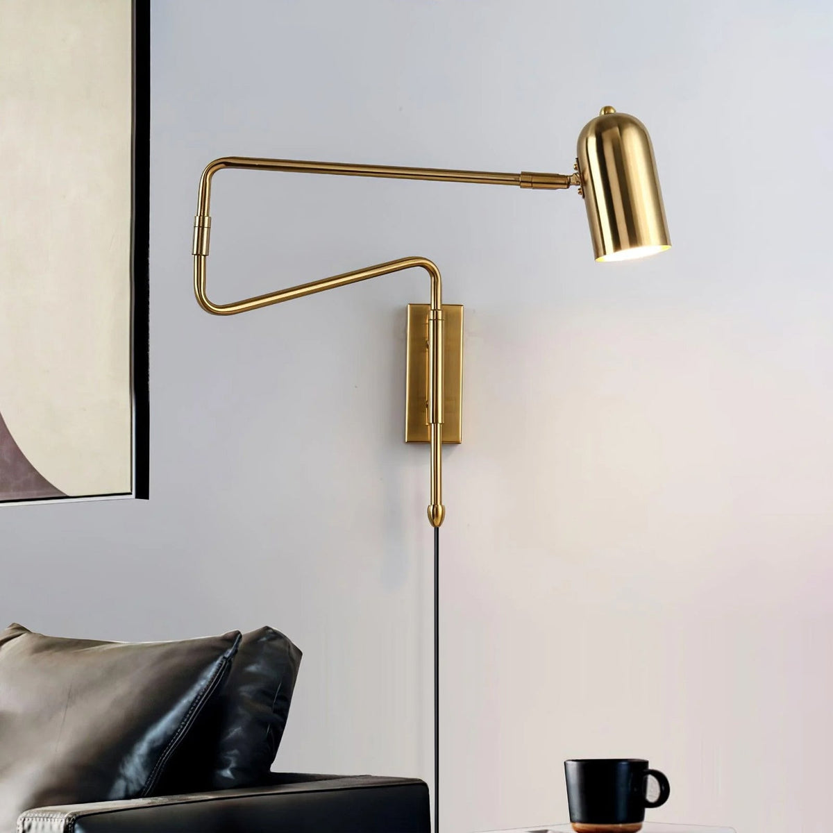 Koven Adjustable Arm Plug In Indoor Wall Light