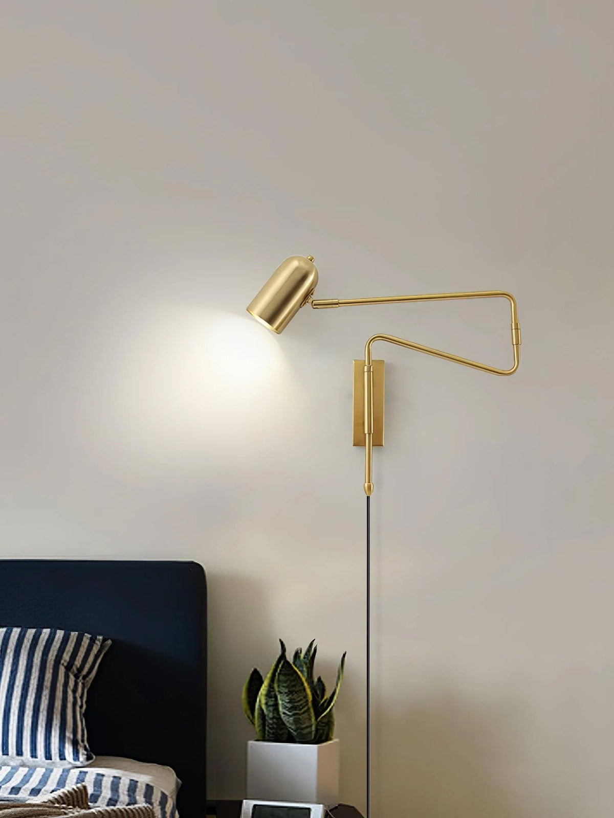 Koven Adjustable Arm Plug In Indoor Wall Light