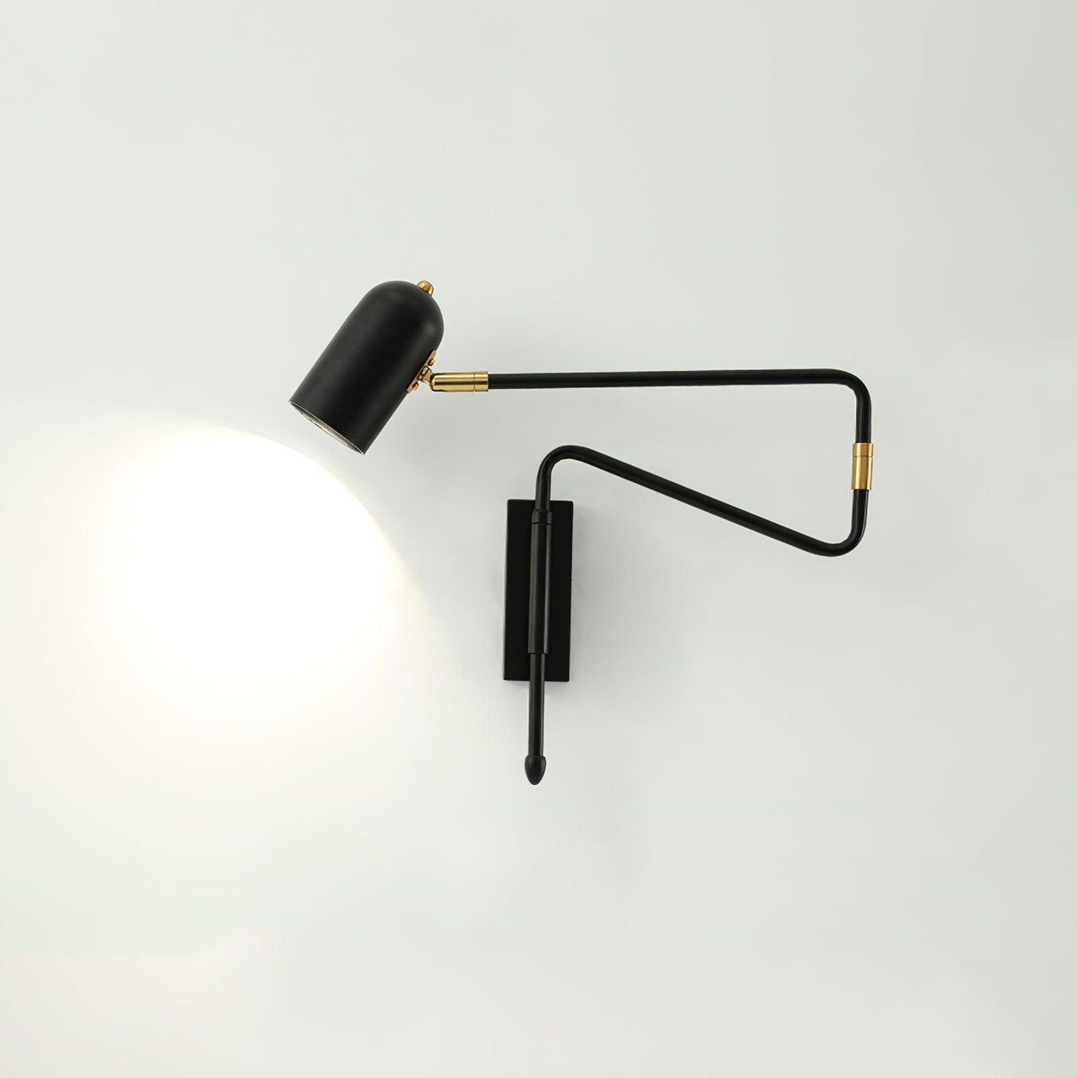 Nox Adjustable Arm Plug In Wall Lamp