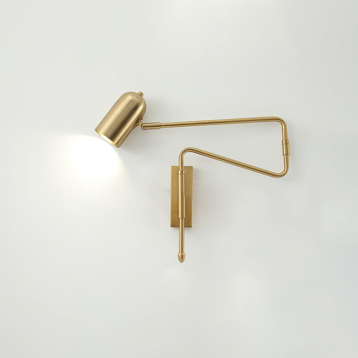 Nox Adjustable Arm Plug In Wall Lamp
