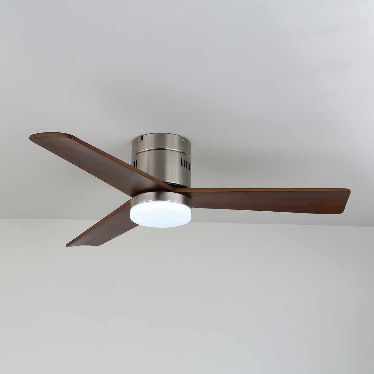 Eris Minimalist Wood Ceiling Fan Light