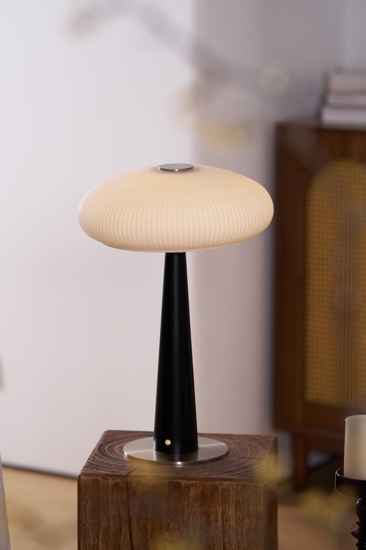 Glow Minimalist Wood Table Lamp