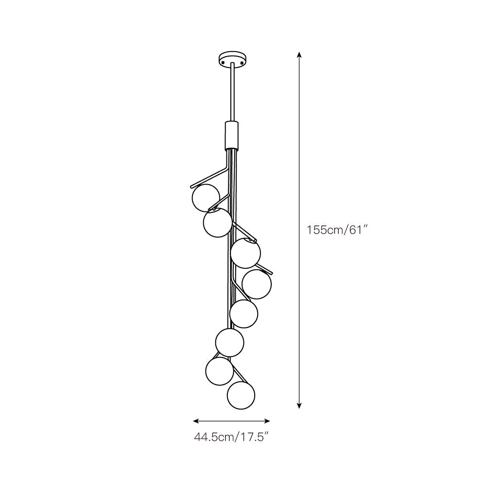Ageet Modern Minimalist  Glass Pendant Light