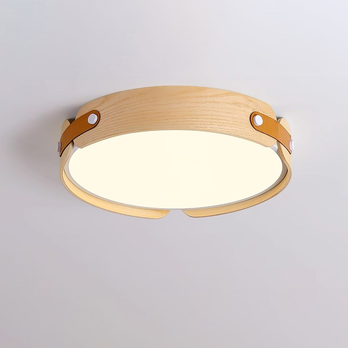 Enva Wood Flush Mount Ceiling Light