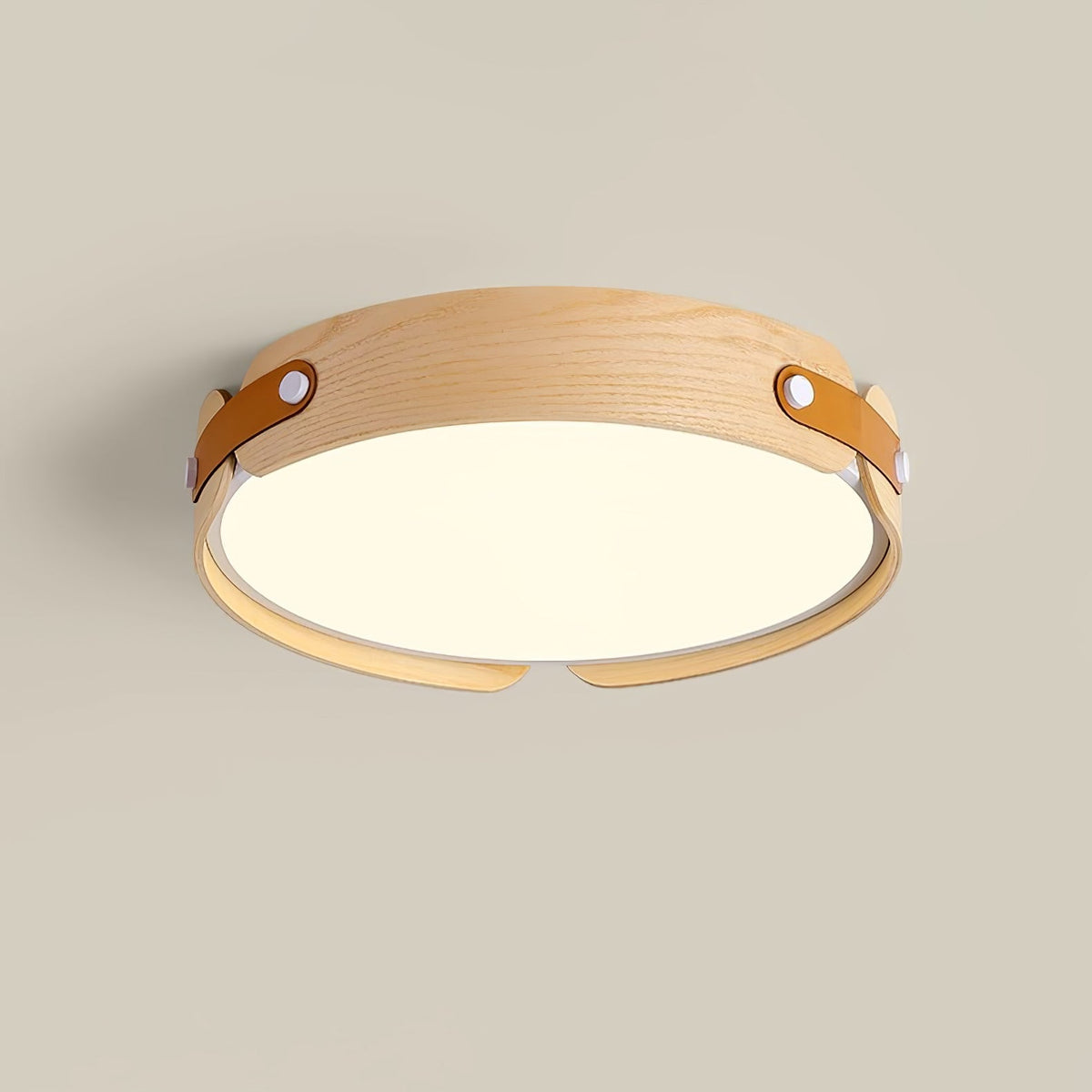 Enva Wood Flush Mount Ceiling Light