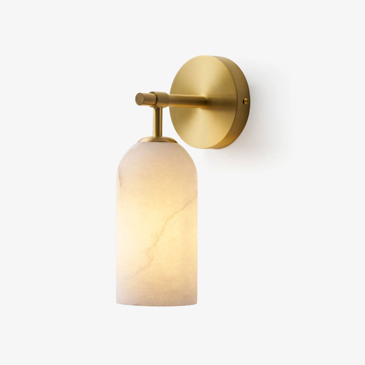 Posha Pillar Alabaster Indoor Wall Light