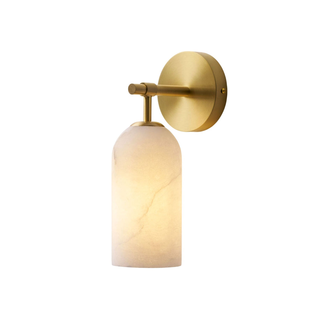 Posha Pillar Alabaster Indoor Wall Light