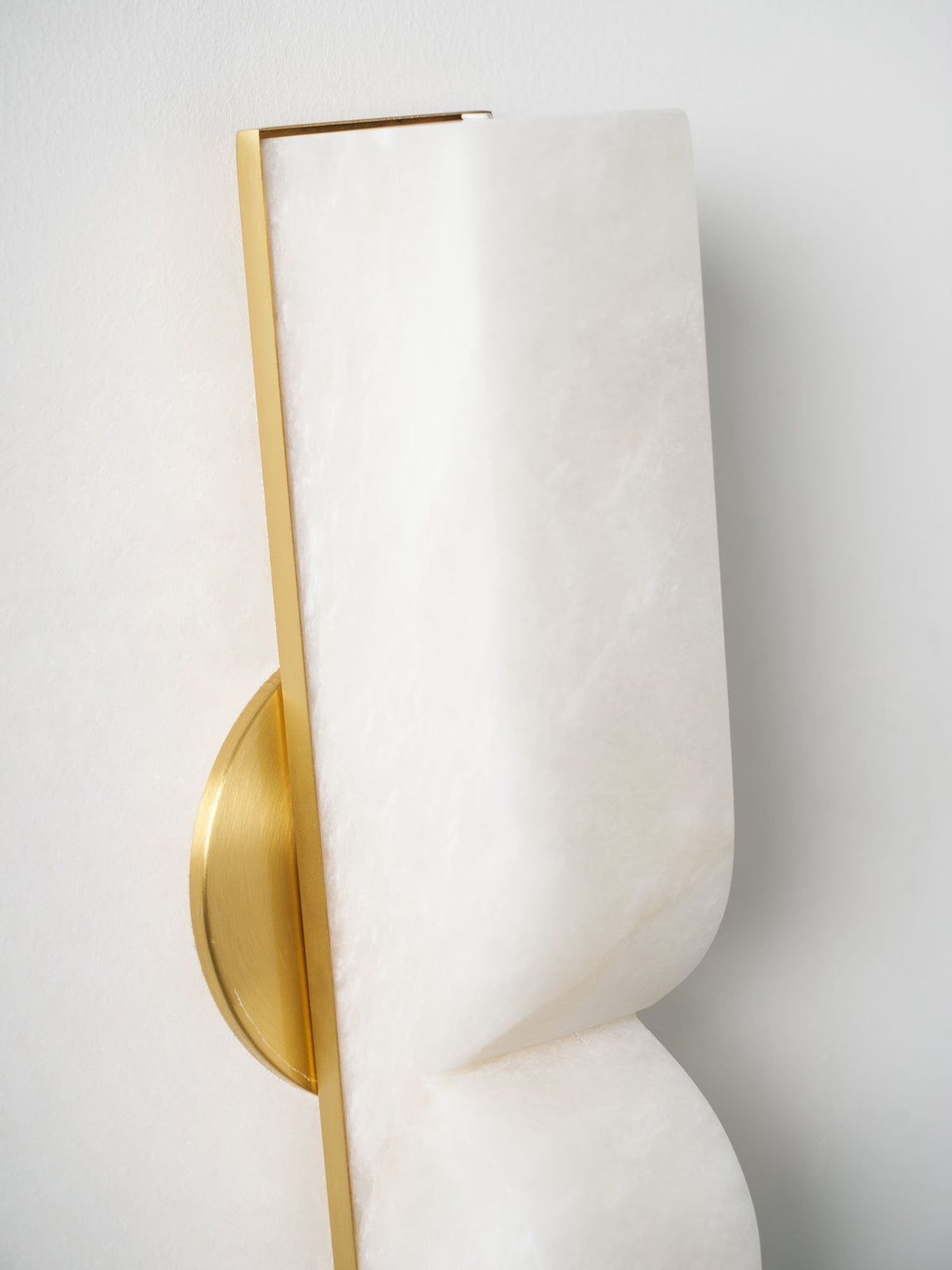Lena Alabaster Rectangular Plug Wall Lamp