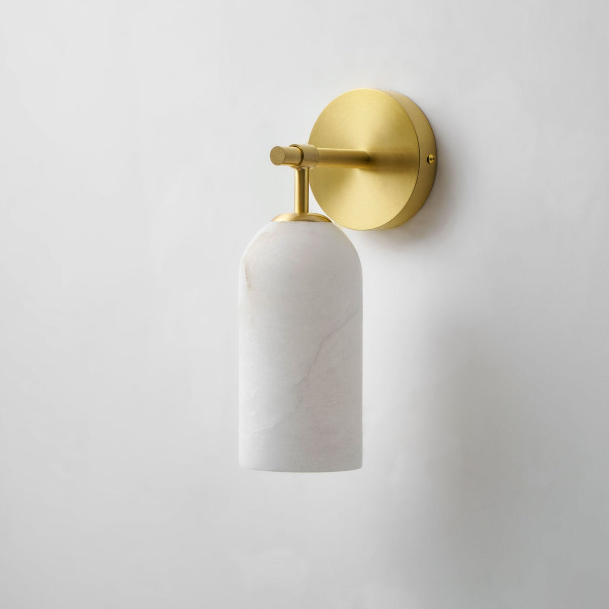 Posha Pillar Alabaster Indoor Wall Light