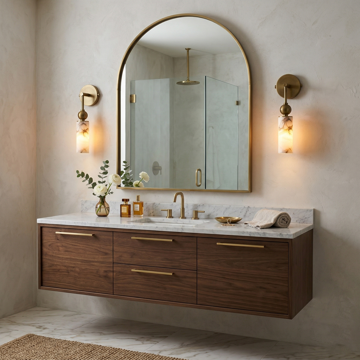 Javen Alabaster Indoor Wall Light