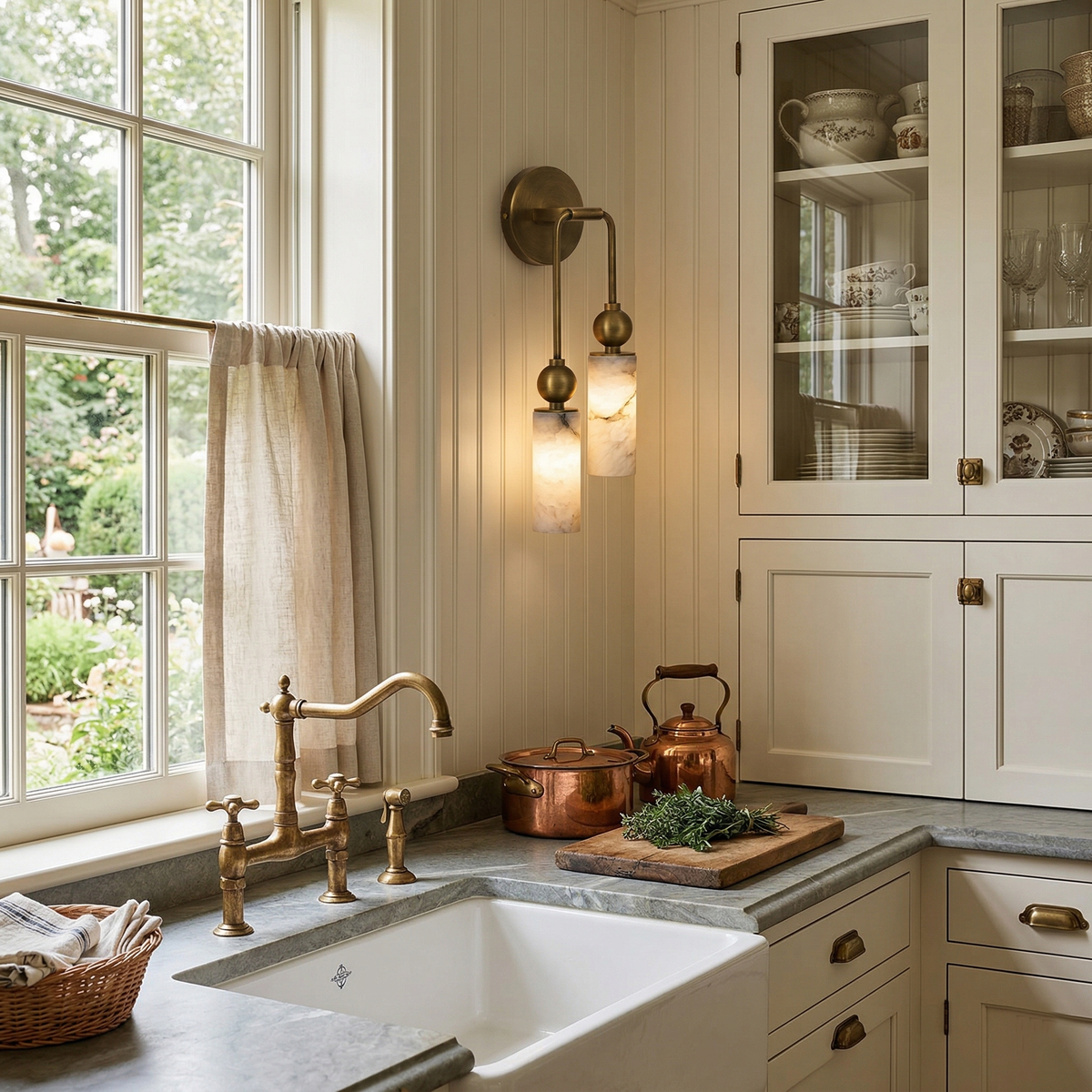 Javen Alabaster Indoor Wall Light
