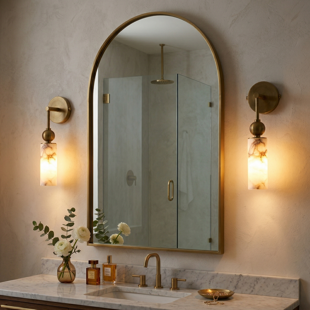 Javen Alabaster Indoor Wall Light