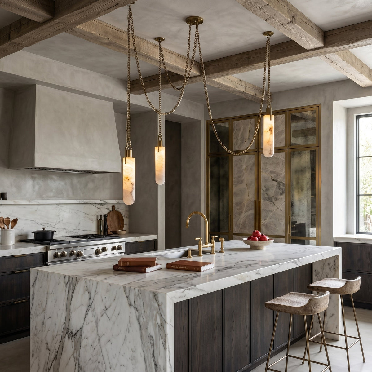 Hagan Alabaster Pendant Light