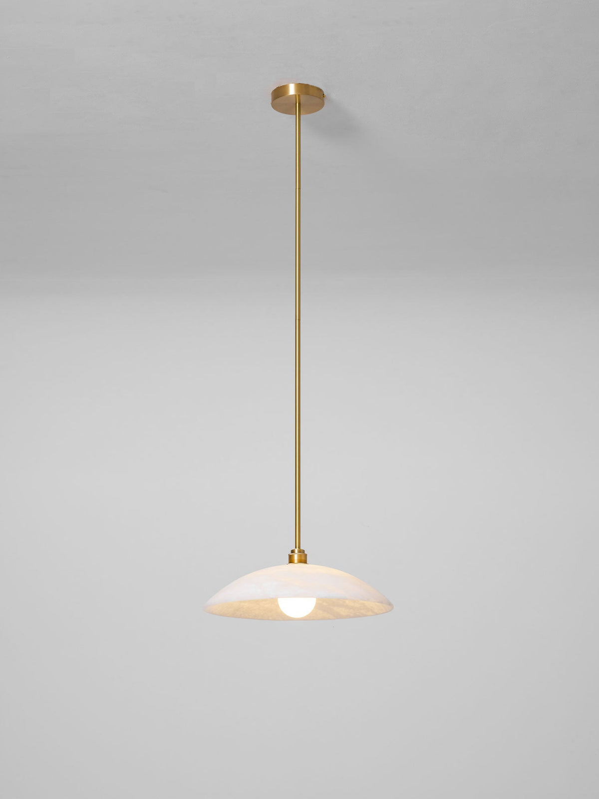 Gesol Alabaster Dome Pendant Light