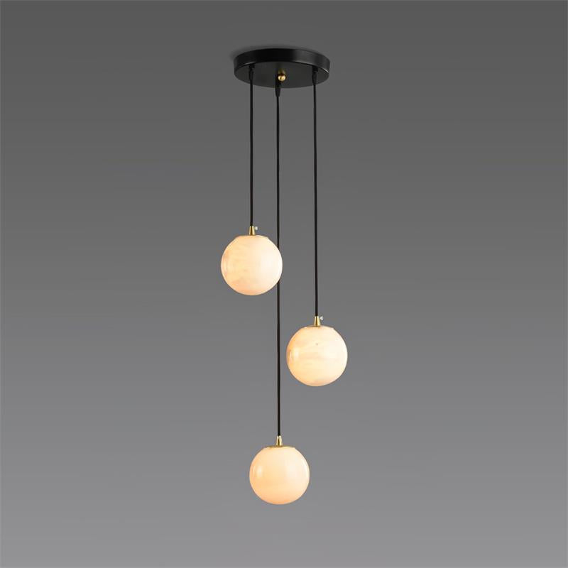 Gloruvye Balls Modern Cluster Alabaster  Chandelier