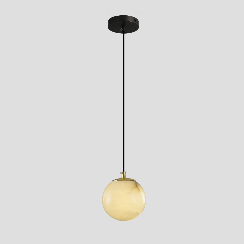 Belen Balls Modern Cluster Alabaster  Chandelier