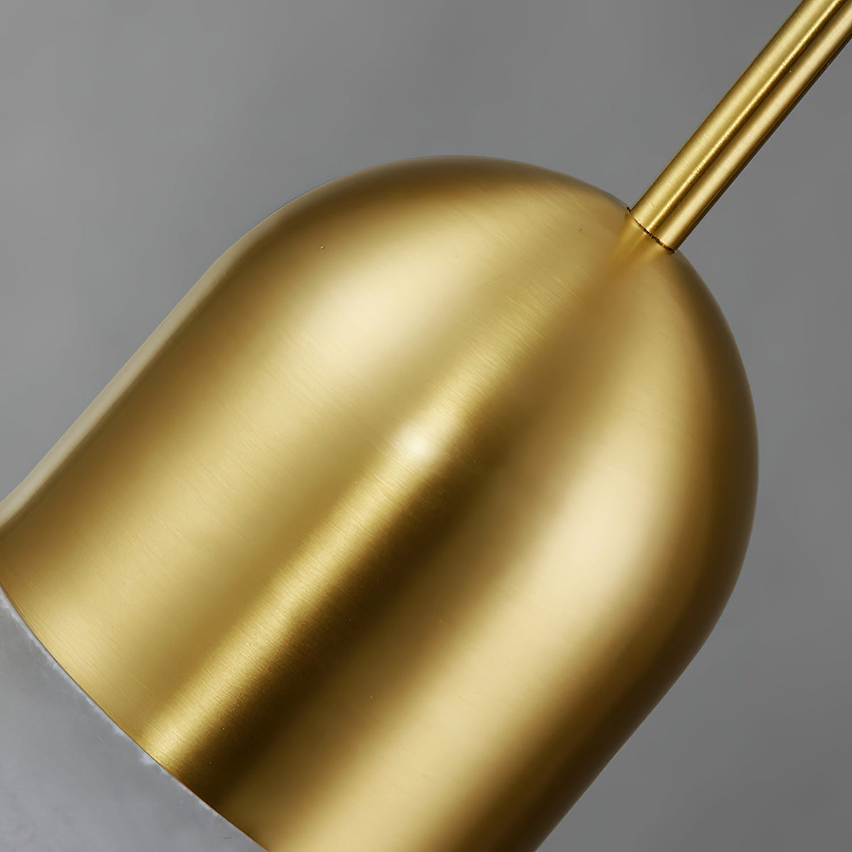 Himinuvye Alabaster Minimalist Bolus Brass Pendant Light