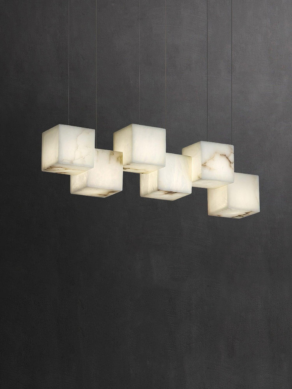 Eurraeel Alabaster Spiral Chandelier