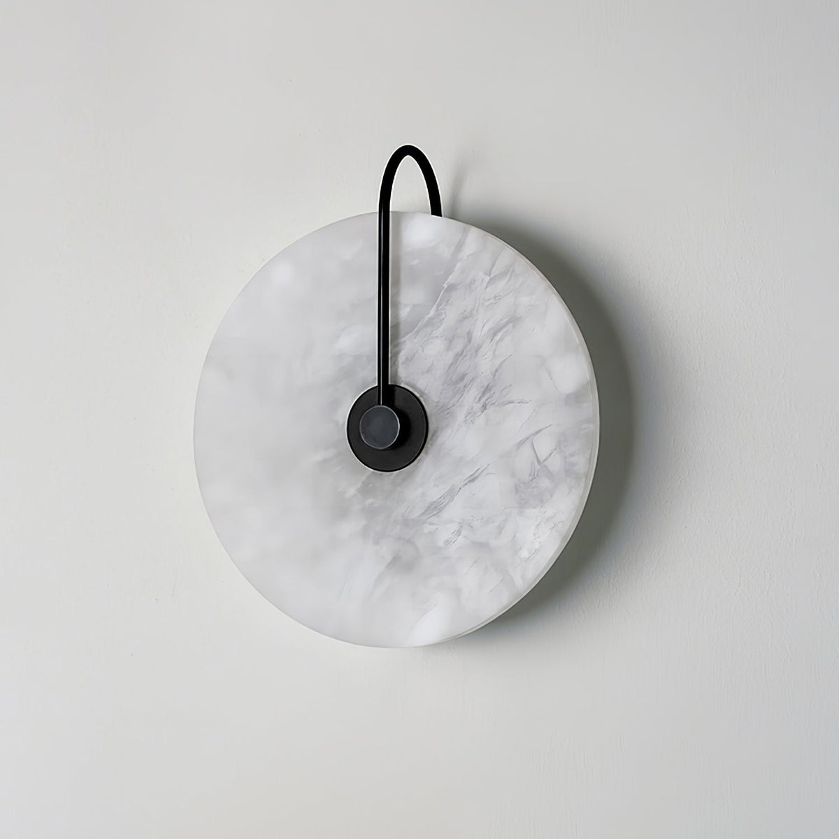 Elora Alabaster LED Wall Lamp Round Iconic Circular
