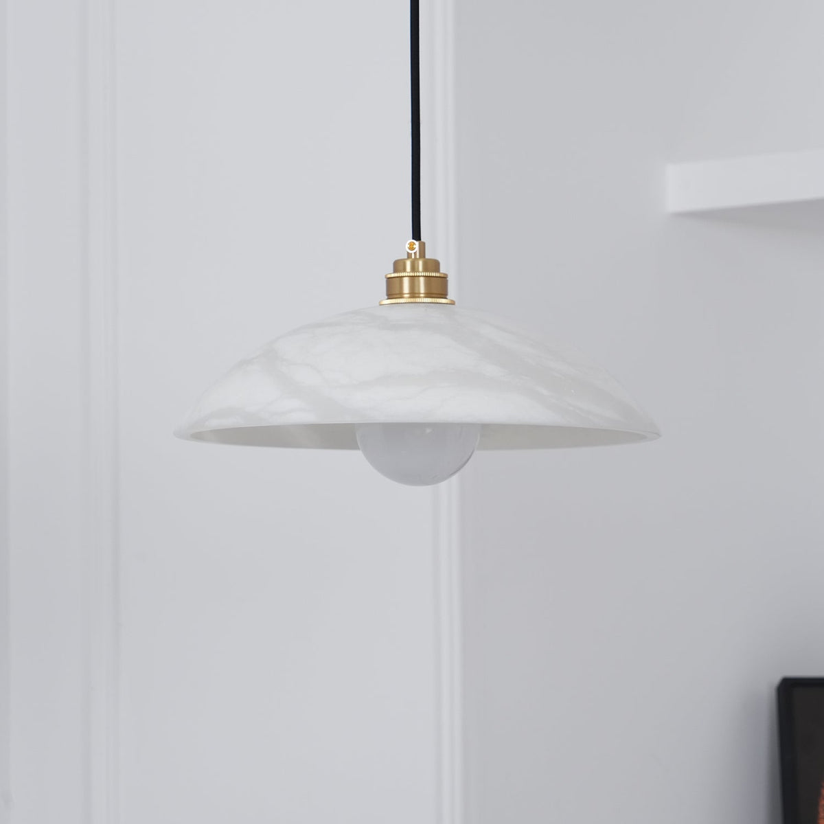 Gesol Alabaster Dome Pendant Light