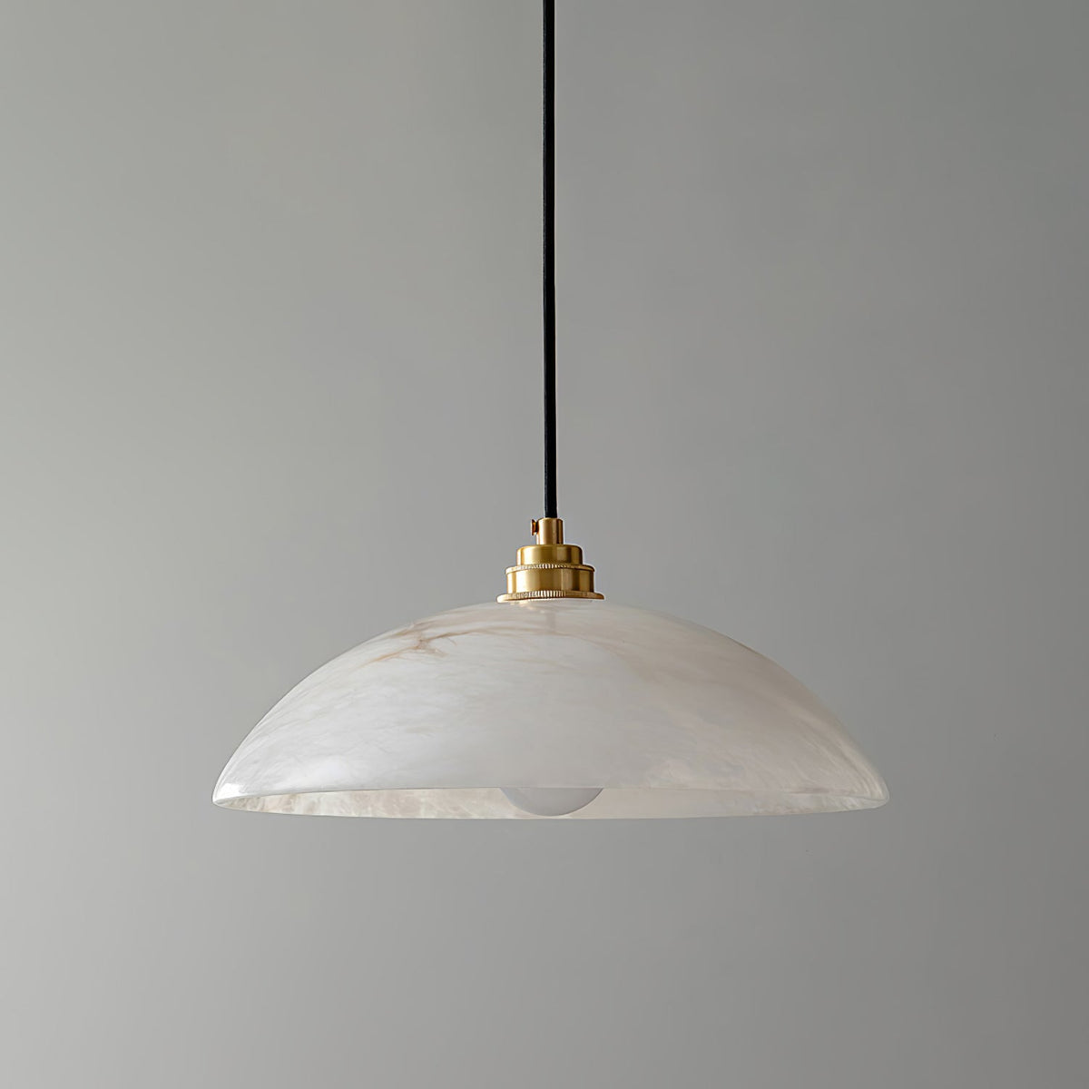 Gesol Alabaster Dome Pendant Light