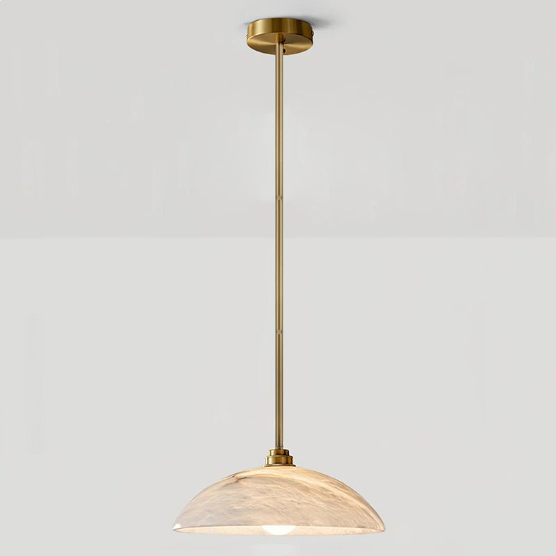 Gesol Alabaster Dome Pendant Light