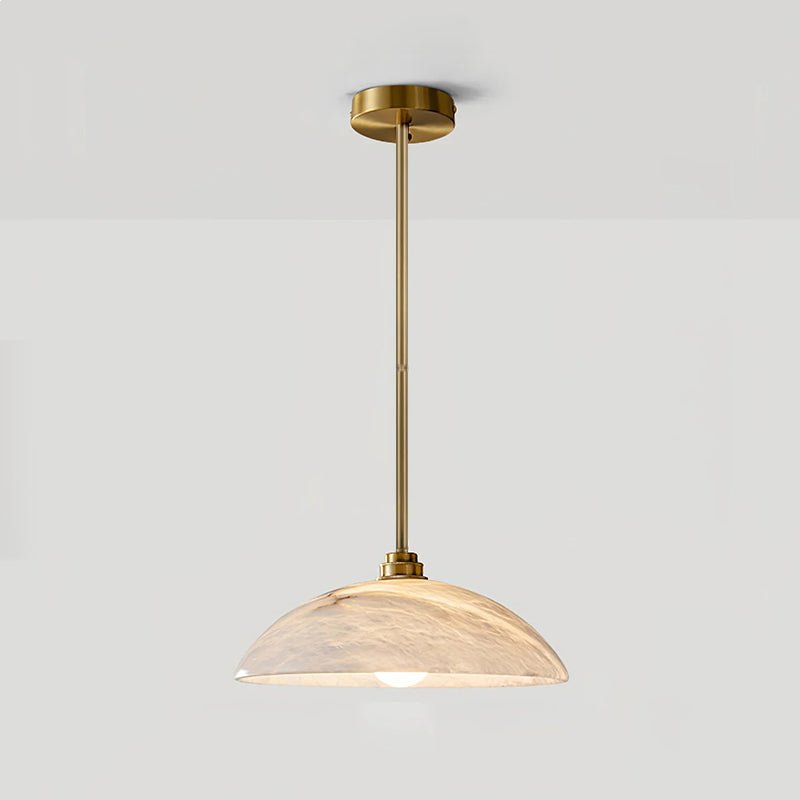 Gesol Alabaster Dome Pendant Light