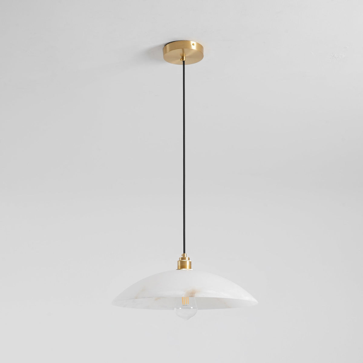 Ljomuvyd Individual Creativity Dome Alabaster Pendant Light