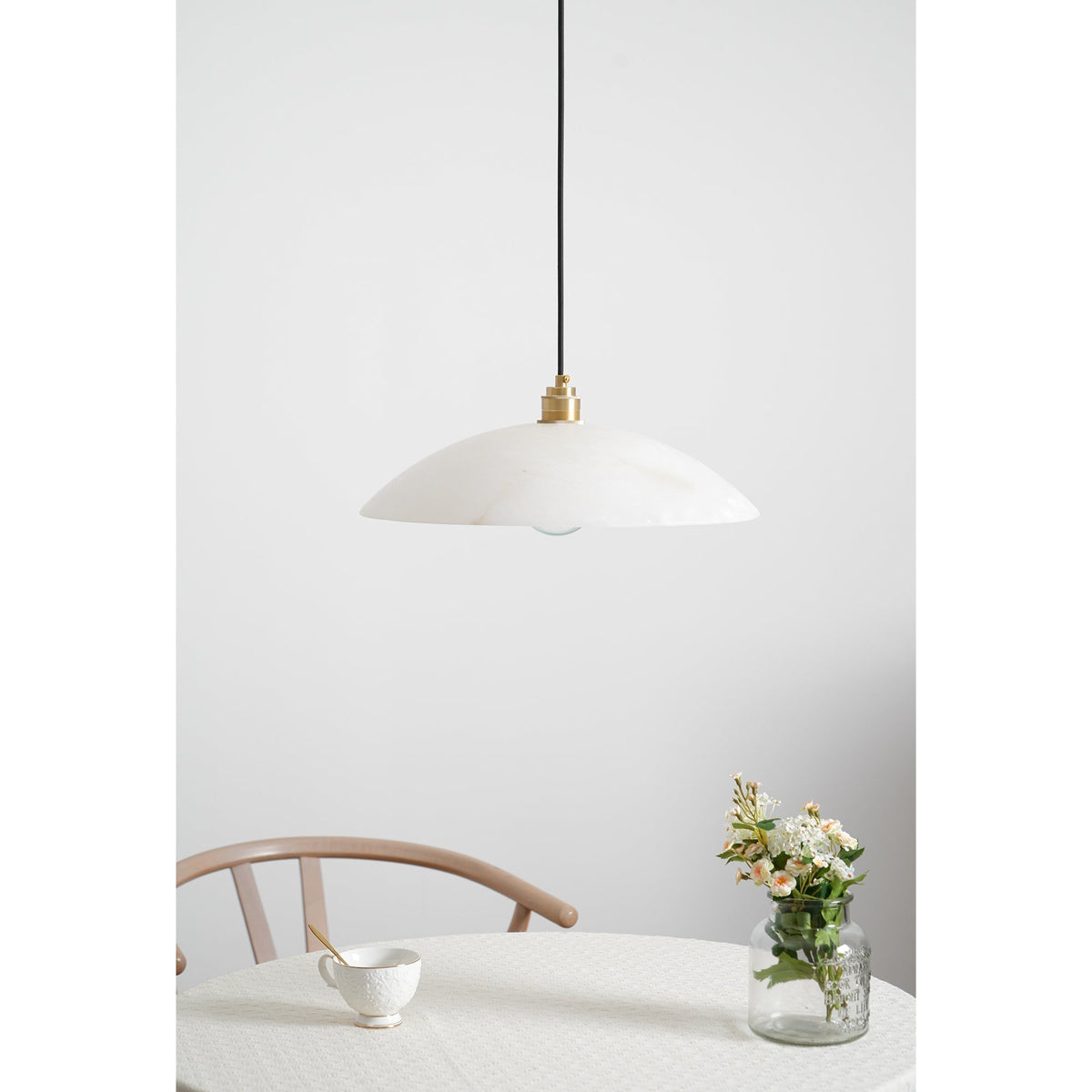 Nerea Minimalist Alabaster Pendant Light