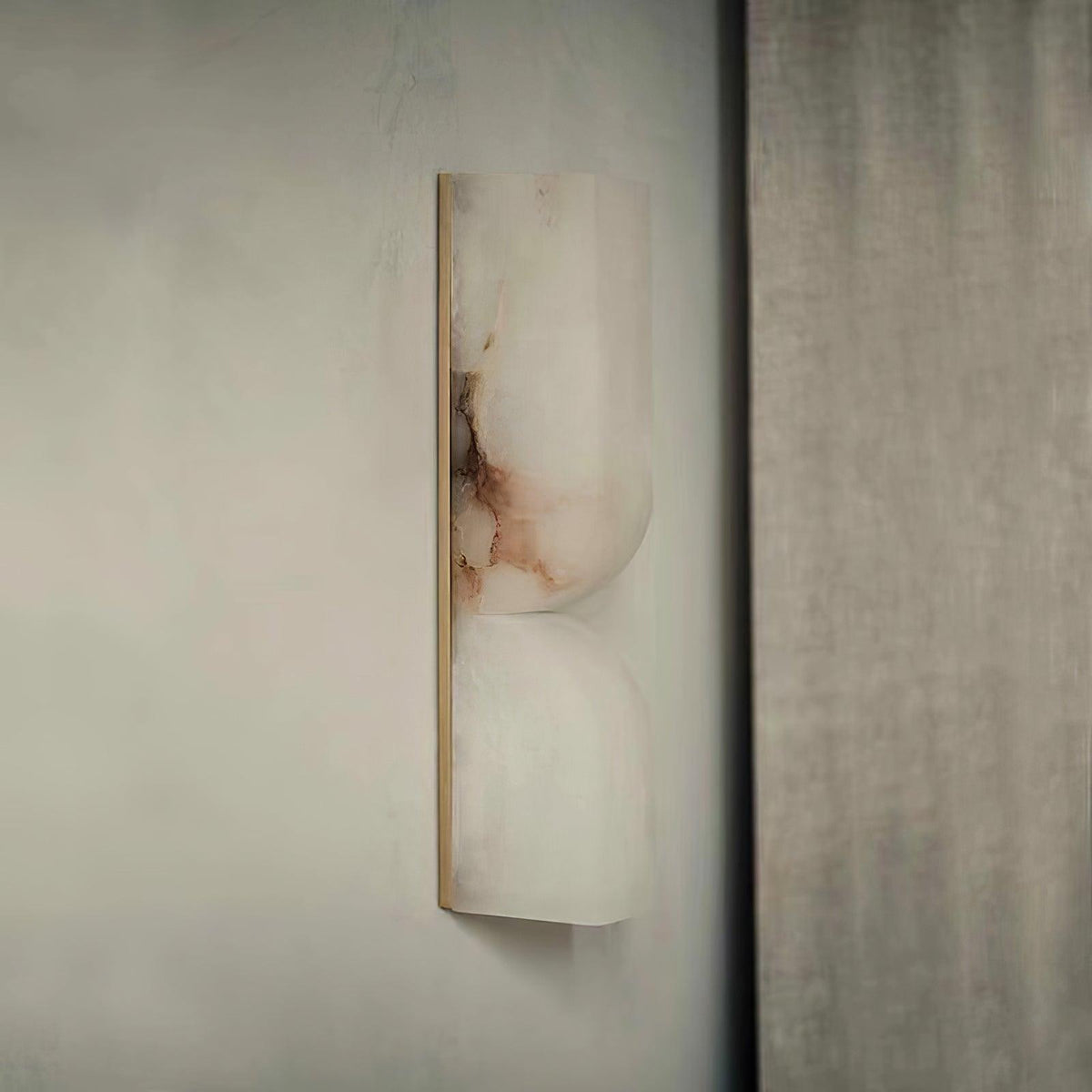 Lena Alabaster Rectangular Plug Wall Lamp