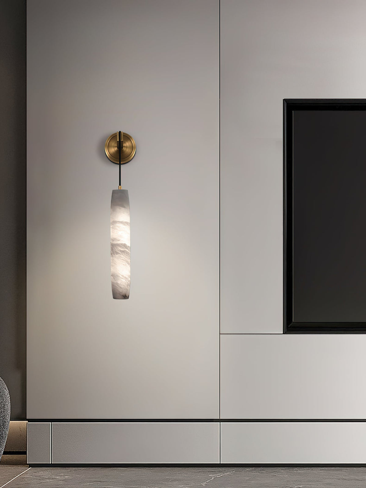 Alabaster Individual Creativity Flute  Wall Lamp