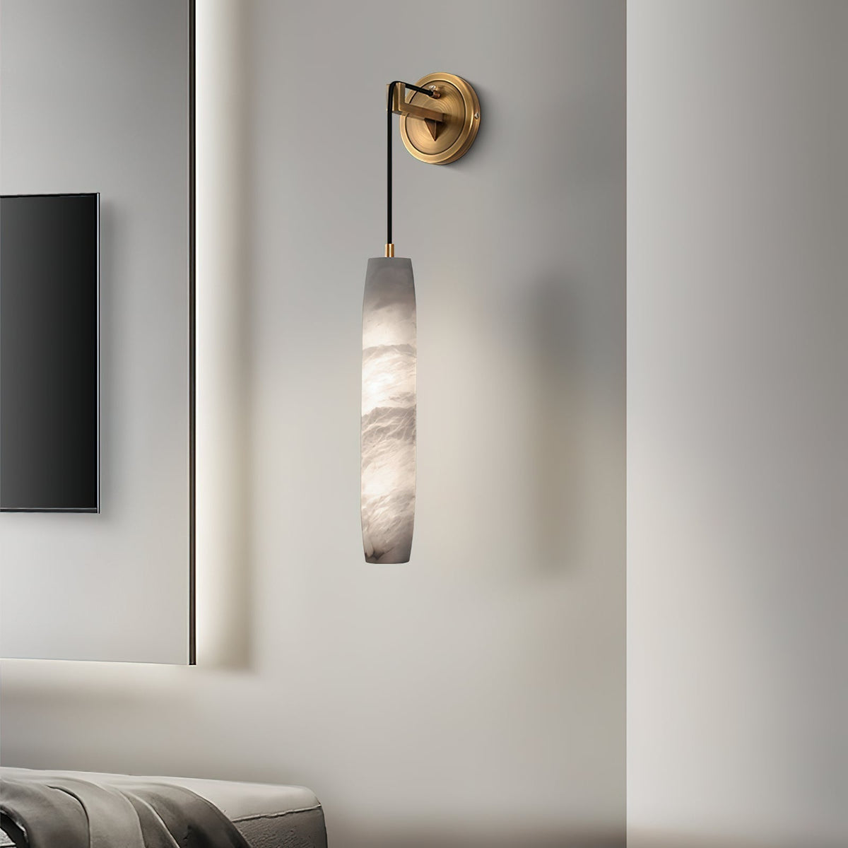 Alabaster Individual Creativity Flute  Wall Lamp