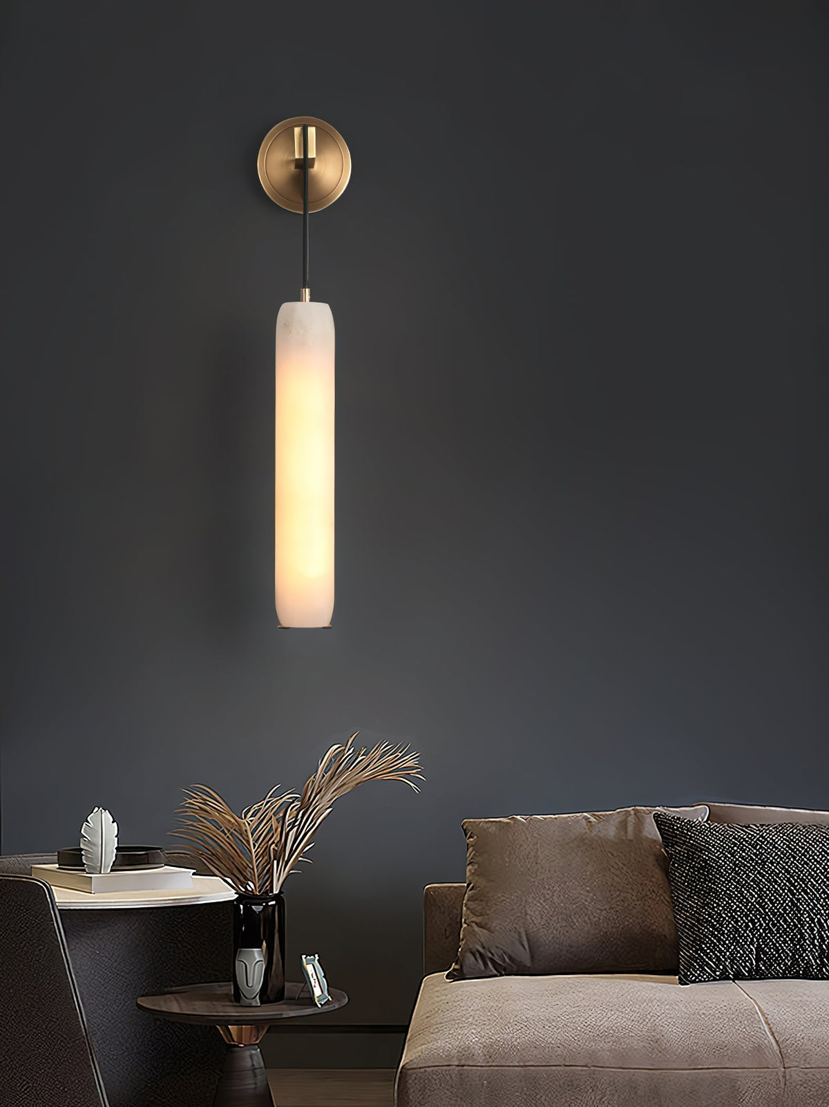 Alabaster Individual Creativity Flute  Wall Lamp