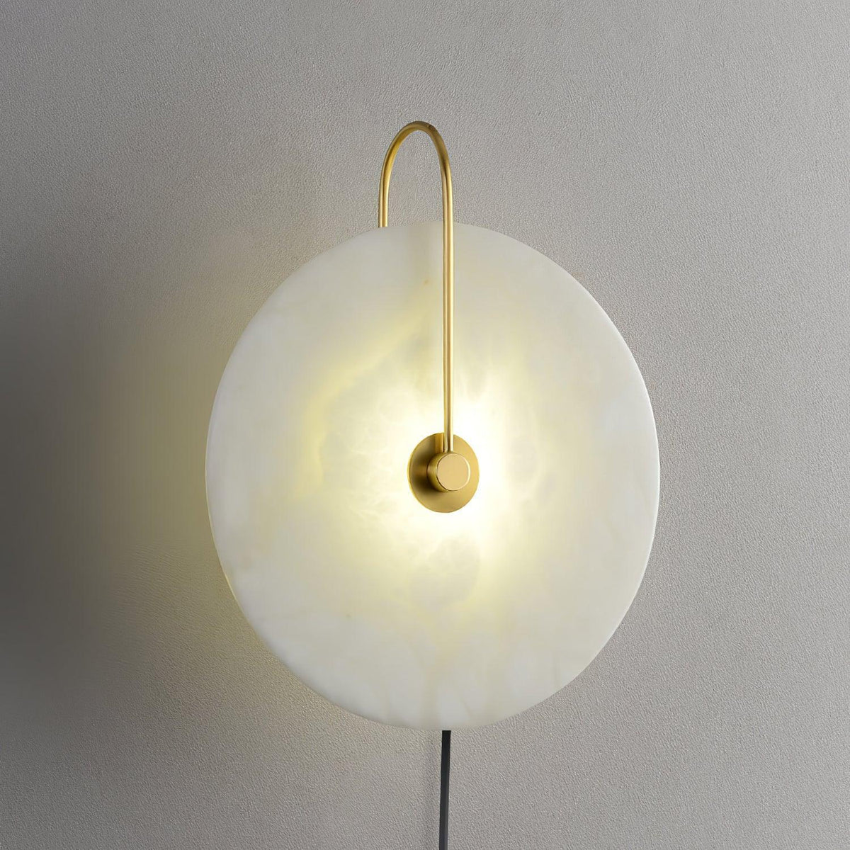 Ceraeyra Alabaster Globe Wall Light